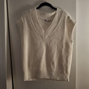 SO Women's Cream Sweater Knit Vest